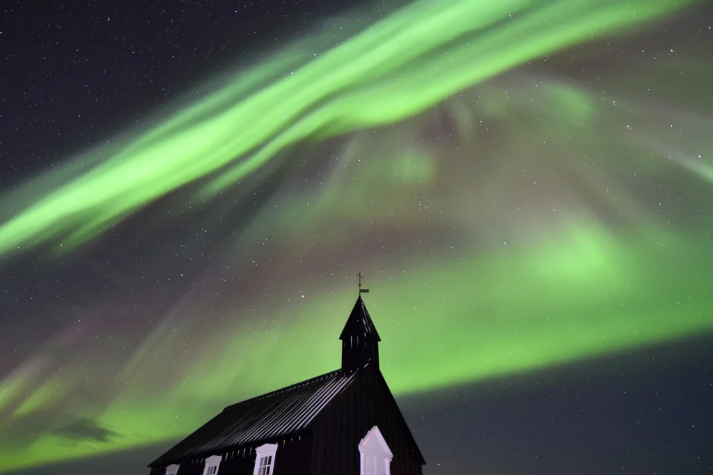 Reykjavik and Surrounding Areas, Iceland- aurora