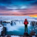 waterfall-sunset-winter-iceland