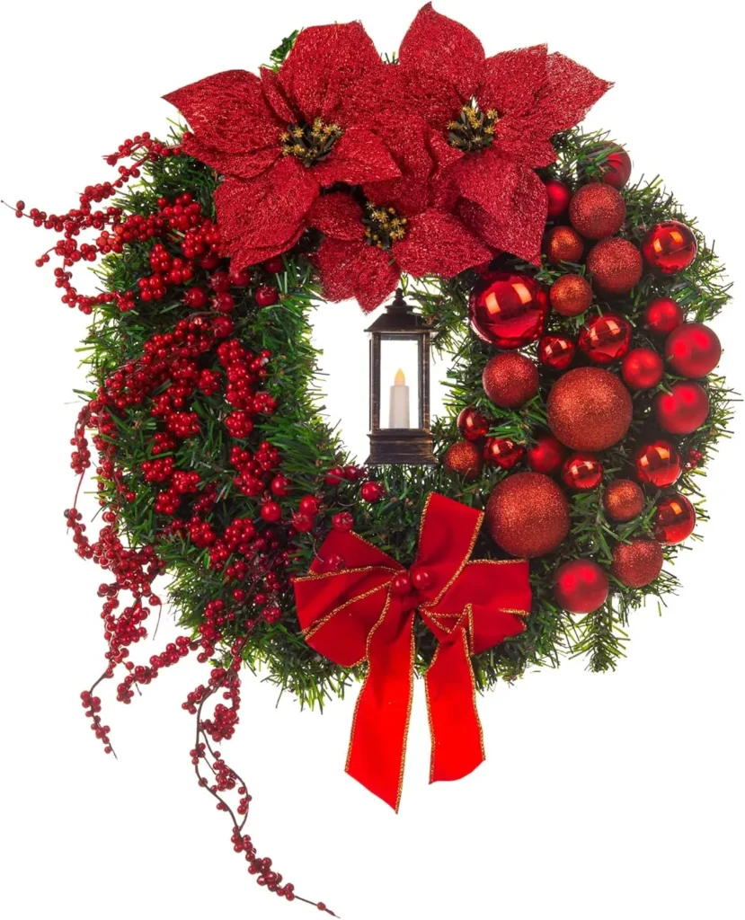 christmas wreath front door decor